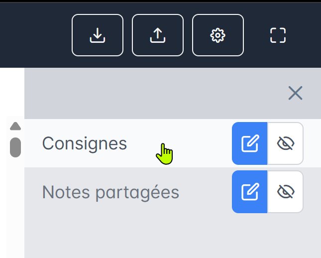 consigne