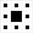 tapis de sierpinsky : étape 2
